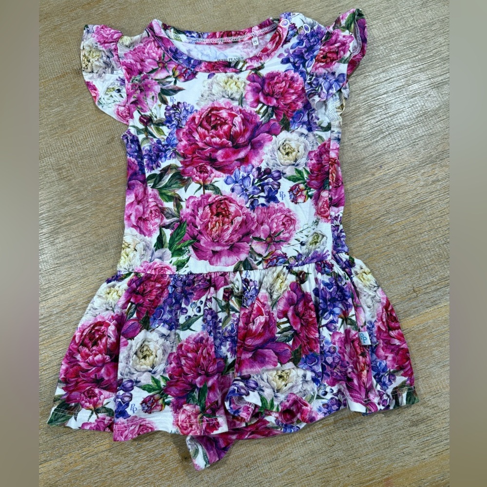 Posh Peanut Pink and Purple Bodysuit Twirl